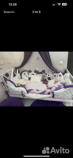 Бортики в кровать