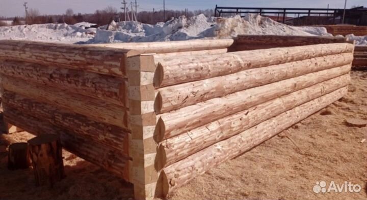 Срубы дома бани