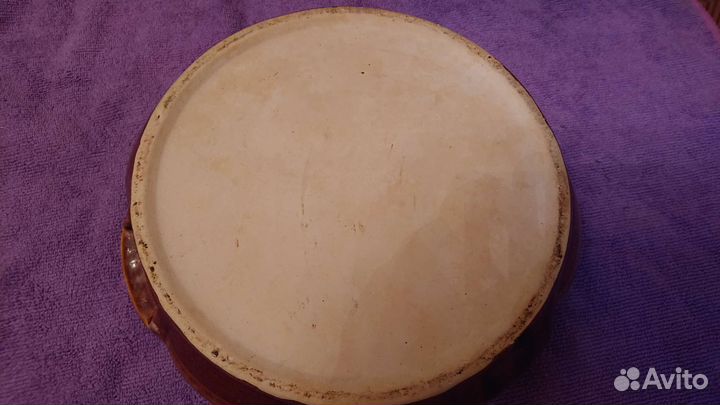 Блинница с крышкой глиняная б/у