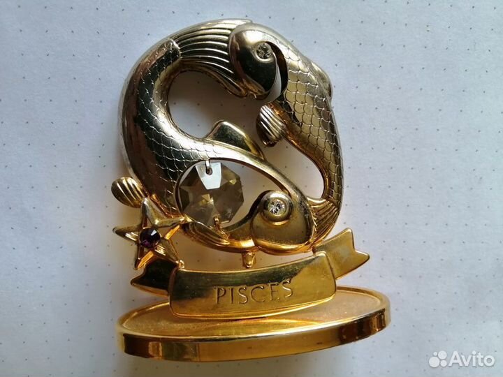 Декоративная фигурка с кристаллами swarovski, Рыбы