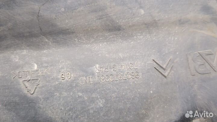 Защита арок (подкрылок) левая передняя Citroen C5