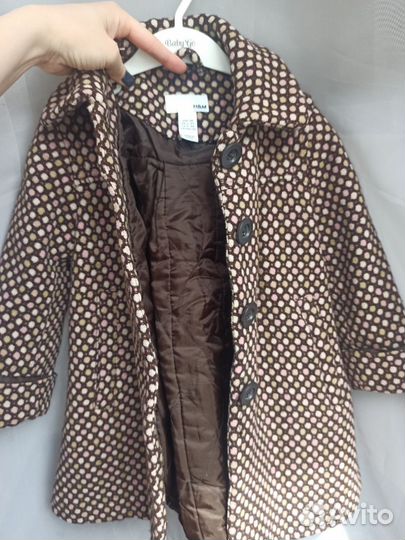 Пальто для девочки 98