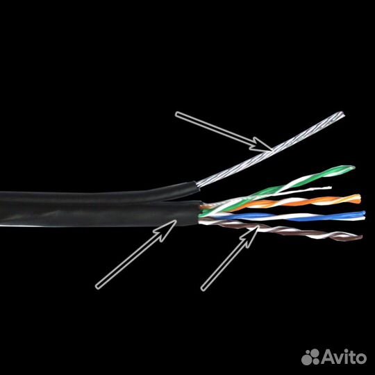 Кабель витая пара utp 5e 4х2х0,52 - 2шт