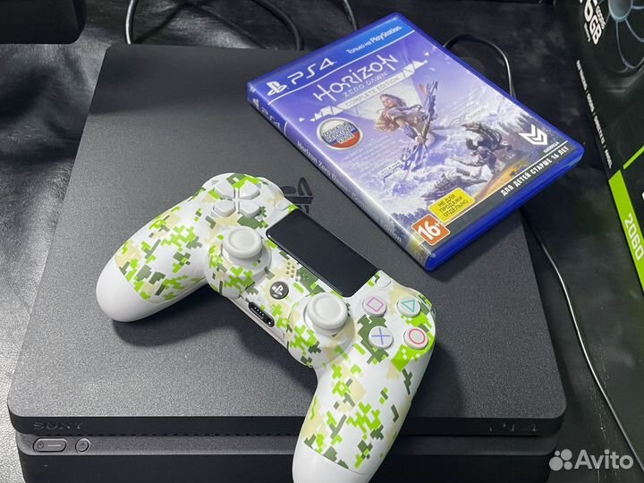 Playstation 4 Slim 1tb + игры