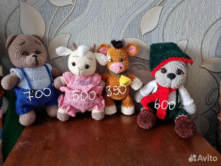 Вязаные игрушки ручной работы