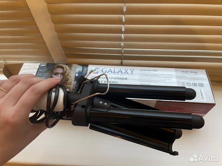 Плойка щипцы для завивки Galaxy