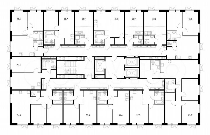 Квартира-студия, 23,2 м², 13/25 эт.