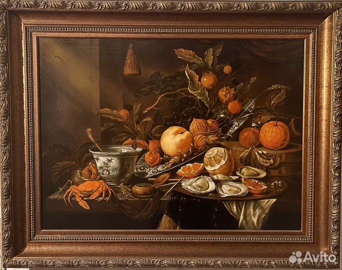 Картина старинная, холст масло