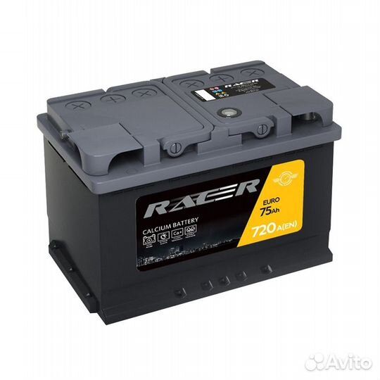 Аккумулятор Racer GT 75Ач прямая полярность