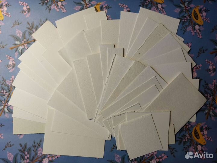 Образцы акварельной бумаги разных фирм на пробу