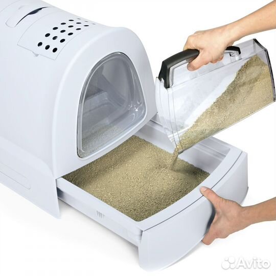 iMac био-туалет для кошек, пепельно-голубой