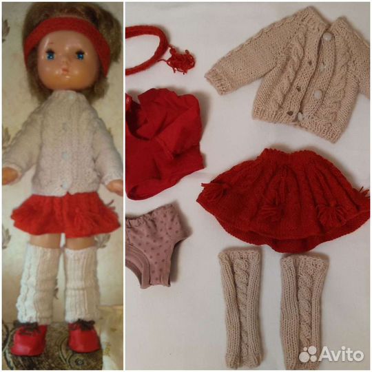 Туфли и платье для кукол СССР