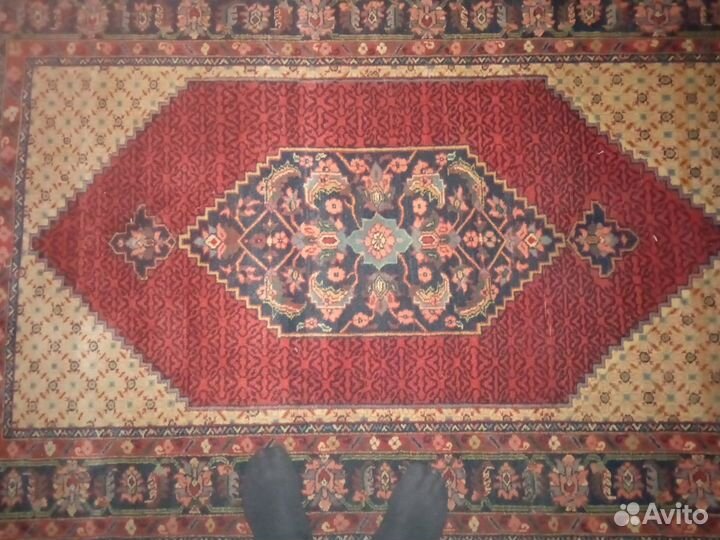 Ковёр ручной работы СССР 1950 год.Шерсть 100