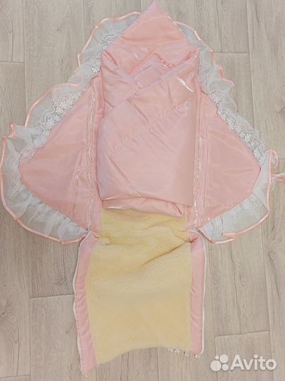 Конверт на выписку для девочки осень/ весна