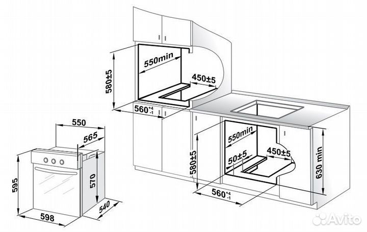 Духовой шкаф Gefest эдв да 602-01 А
