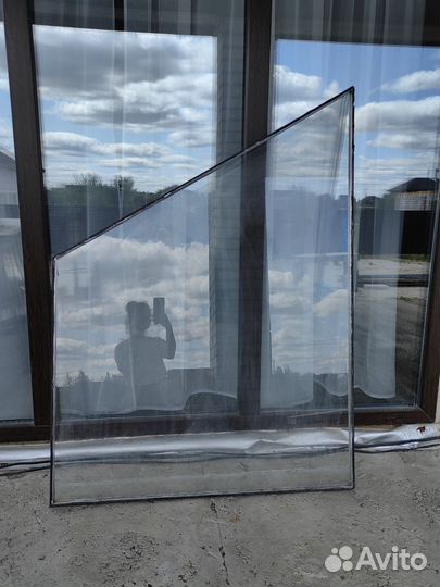 Пластиковое окно, рама алюминий, 1 стекло