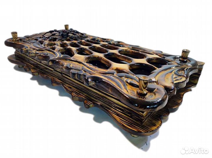 Нарды паук на стекле ручной работы