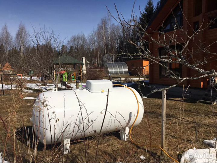 Газгольдер с установкой