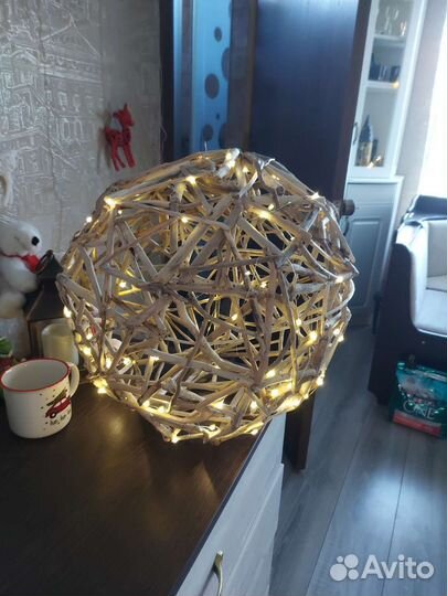 Дрифтвуд, светильник, декор из дерева