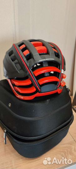 Шлем Casco speedairo rs 2 black- red
