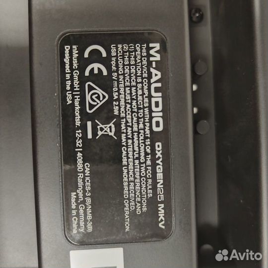 Синтезатор M-Audio Oxygen 25 MKV (Рассрочка/ Т1)