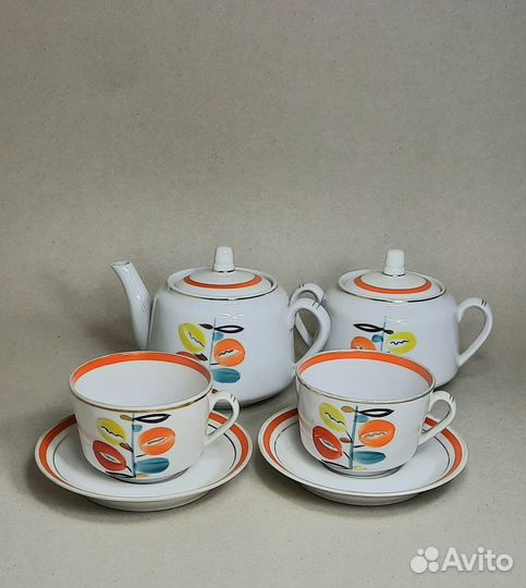 Редкий чайный сервиз Городница СССР