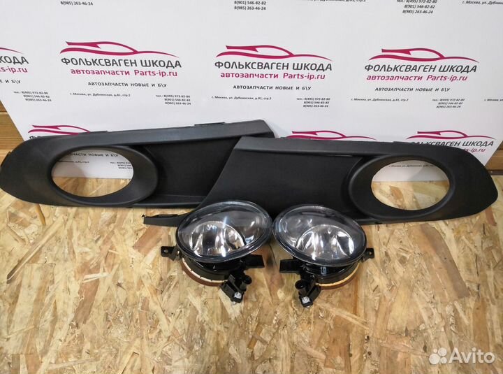 Комплект птф с накладками Джетта 6