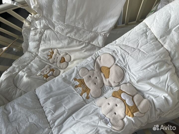 Кровать детская pali, комод, балдахин и белье pali