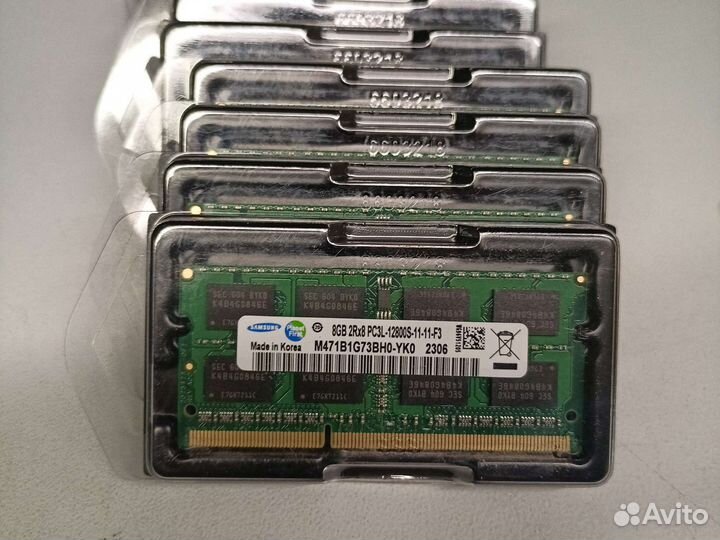 Новые планки памяти Samsung 8gb ddr3 PC3L-12800S