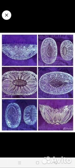 Хрустальная посуда СССР