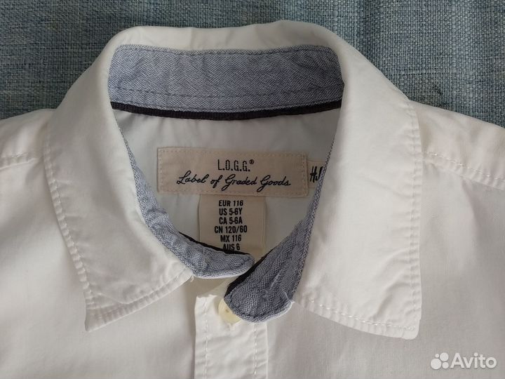 Рубашка HM 116 122 Белая