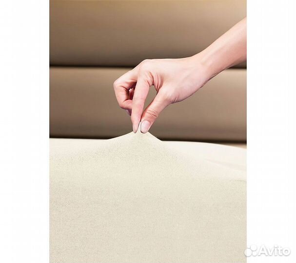 Простынь GoodNight Трикотаж 200х200х20 Бежевый на