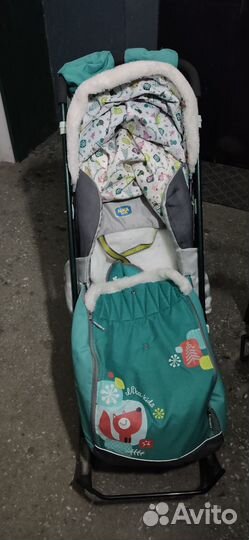 Детские санки коляска бу