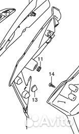 Пластик для suzuki GSR 750