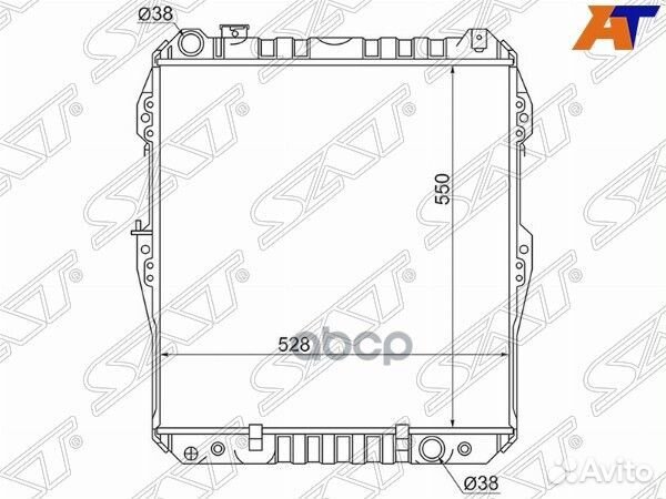 Радиатор Toyota 4Runner 89-95 / Hilux Surf 89-9