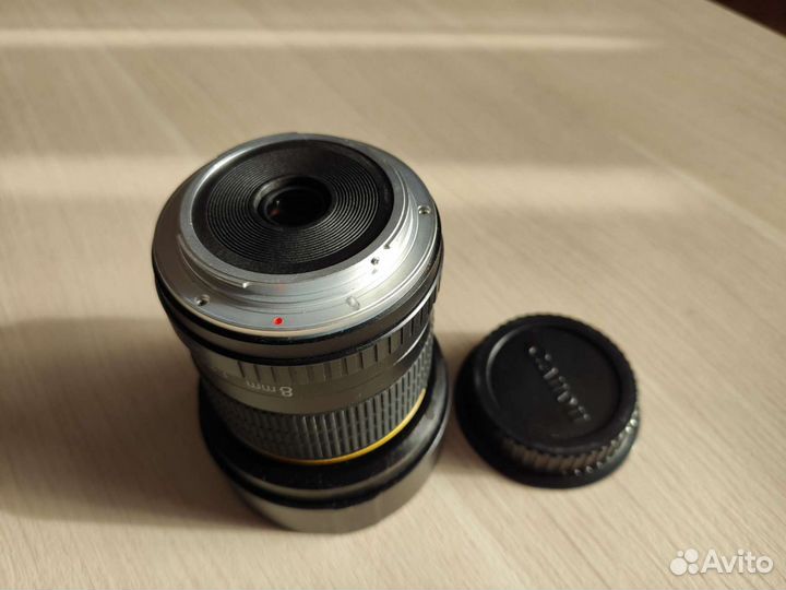 Сверхширик Fisheye JinTu 8mm F3.5 для Canon