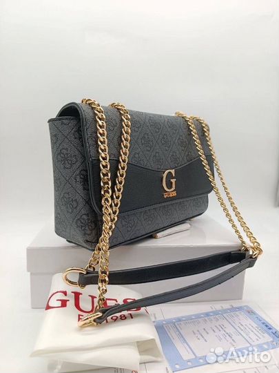 Сумка женская через плечо мини клатч Guess