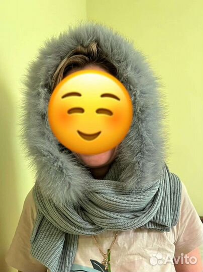 Снуд с натуральным мехом