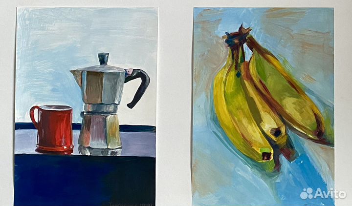 Этюды гуашью