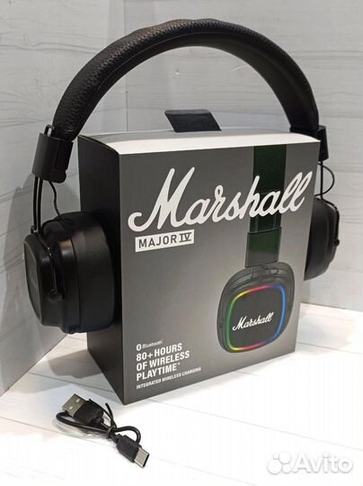 Беспроводные наушники marshall major iv black #94