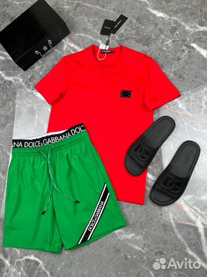 Dolce gabbana шорты футболка