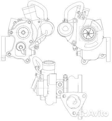 Турбокомпрессор для а/м Hyundai H1 LAT 0836