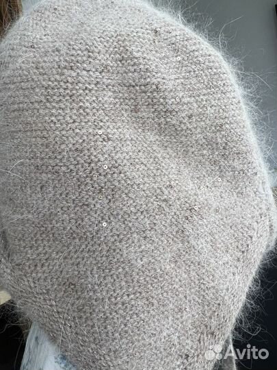 Шапка ушанка из ангоры