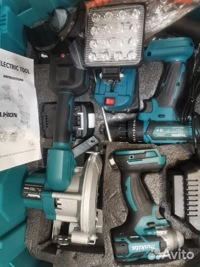 Аккумуляторный набор макита 7 в 1