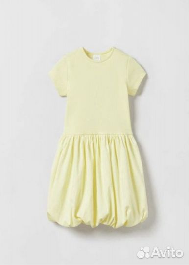 Платье Zara жёлтое р.116,122,128,134,140,164