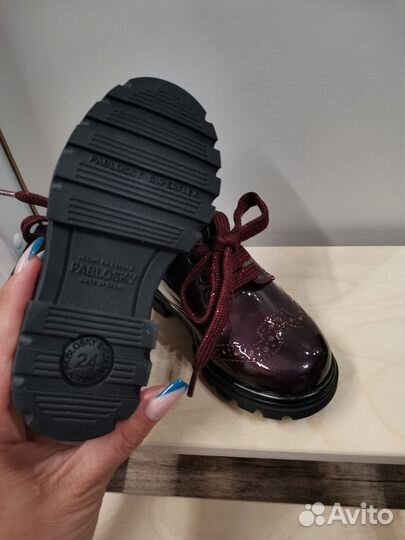 Полуботинки (туфли) для девочки Pablosky 24р