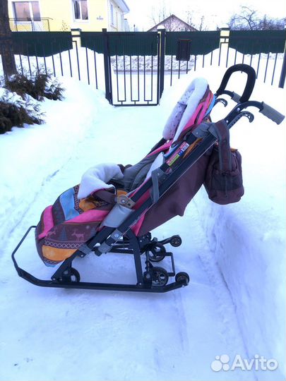 Санки - коляска ника 7
