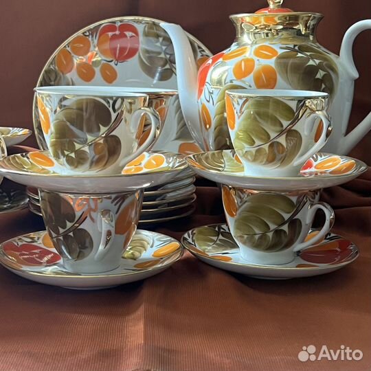 Кофейный сервиз лфз. «Щедрая осень» СССР