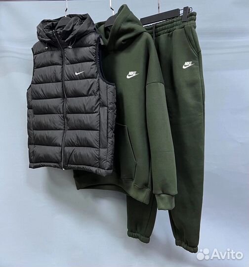 Спортивный костюм Nike тройка на флисе
