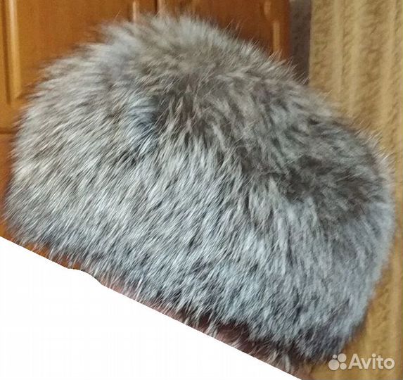 Шапка женская из чернобурки